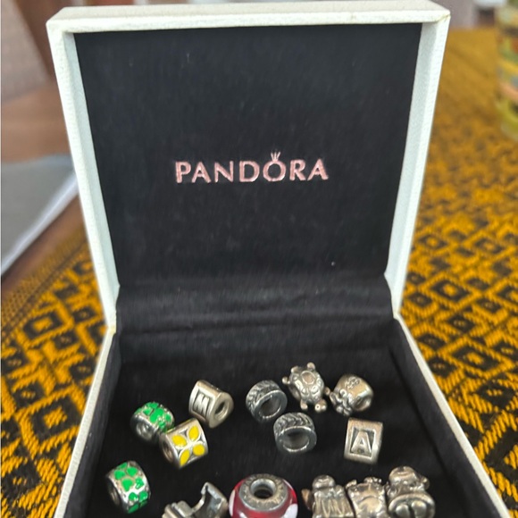 Assorted Silver and Enamel Beads - Picture 3 of 4